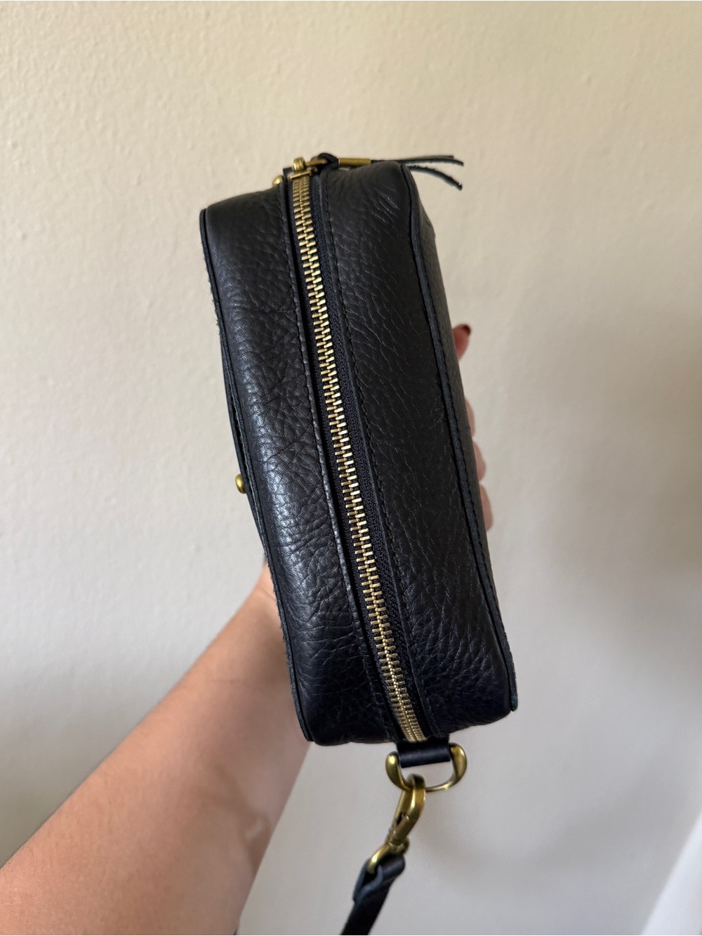 Madewell The Transport Camera Bag Black Genuine Leather Crossbody Lightweight - Picture 6 of 11
